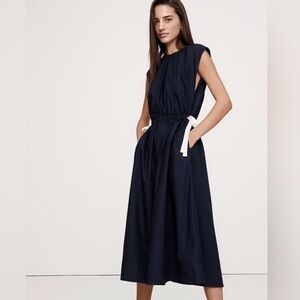 Banana Republic Navy Cotton Dress Large